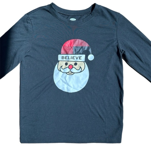 Old Navy Boys Fleece Christmas Santa 2PC Pajama Set Size 10-12 - Picture 2 of 4